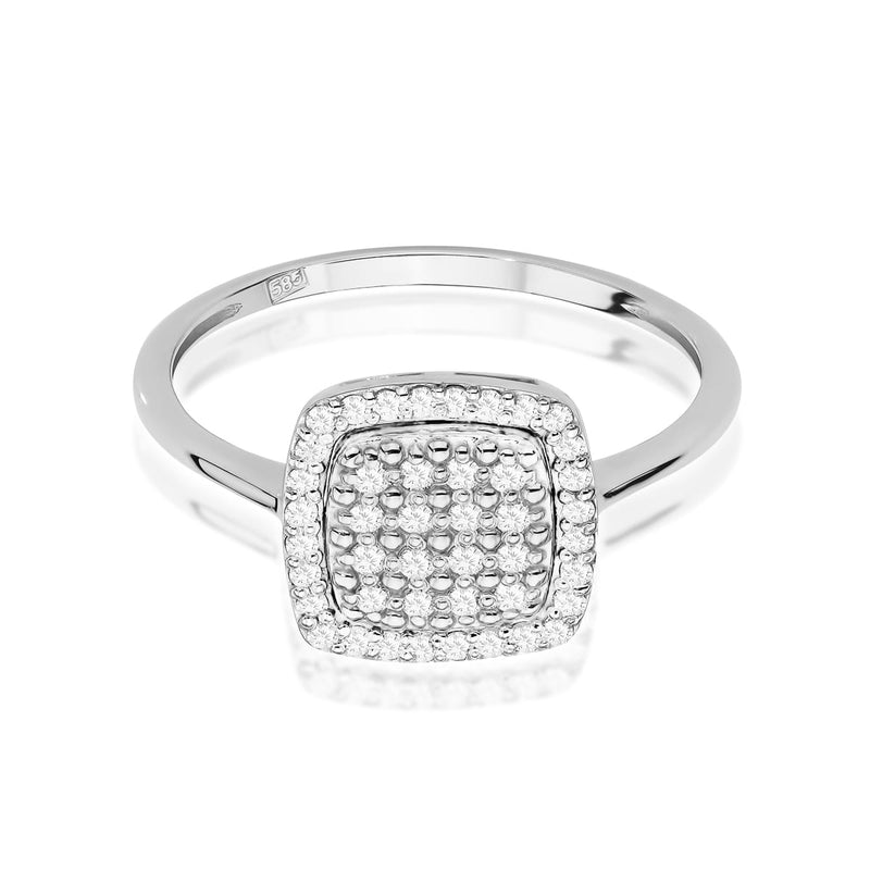 Inel Aur 14K cu Diamante Naturale 0.28 ct, imaginea 5 din 10