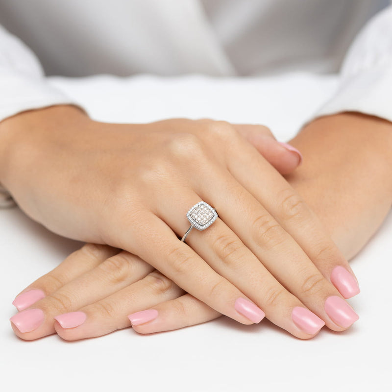 Inel Aur 14K cu Diamante Naturale 0.28 ct, imaginea 8 din 10