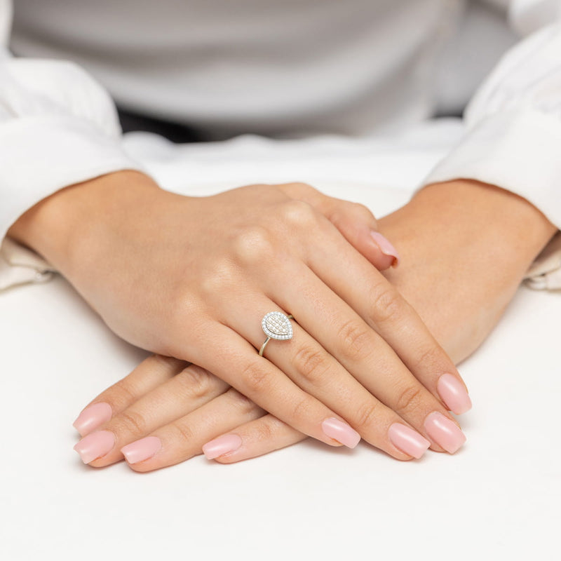 Inel Aur 14K cu Diamante Naturale 0.22 ct, imaginea 7 din 11