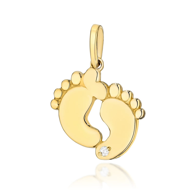 Pandantiv Aur 14K cu Diamante Naturale 0.06 ct, imaginea 2 din 2