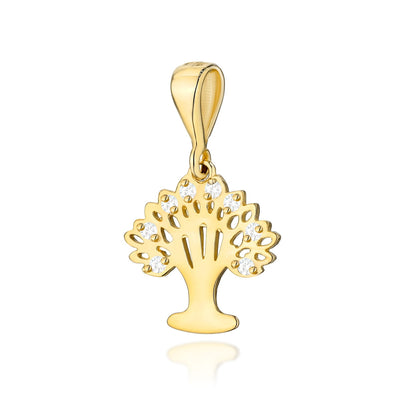 Pandantiv Aur 14K cu Diamante Naturale 0.07 ct