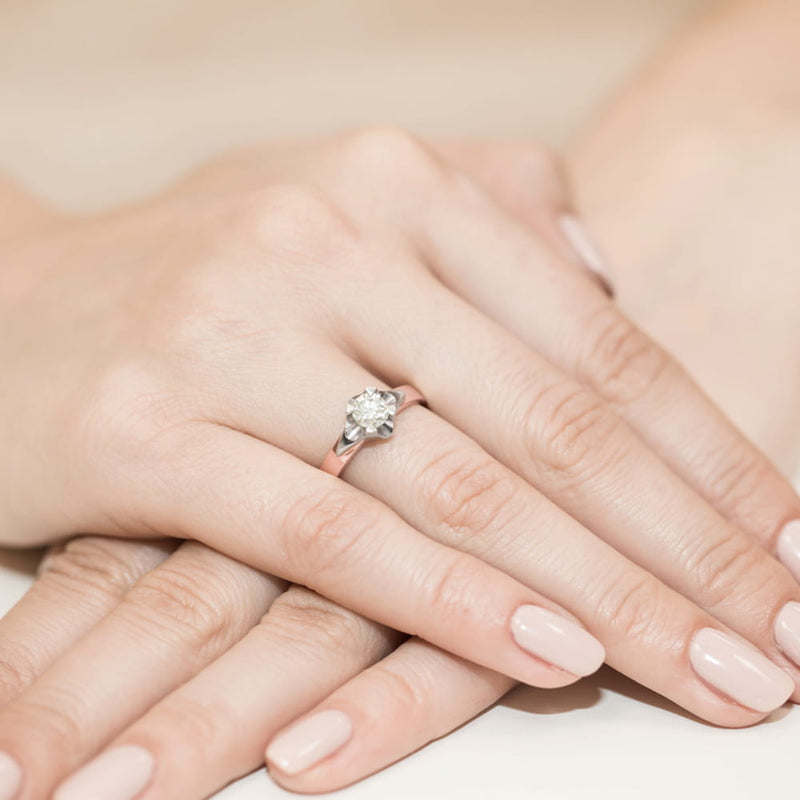 Inel Aur 14K cu Diamant Natural 0.50 ct, imaginea 8 din 8