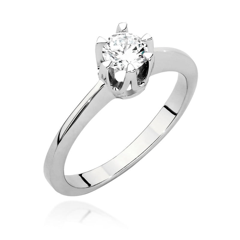 Inel Aur 14K cu Diamant Natural 0.40 ct, imaginea 4 din 9