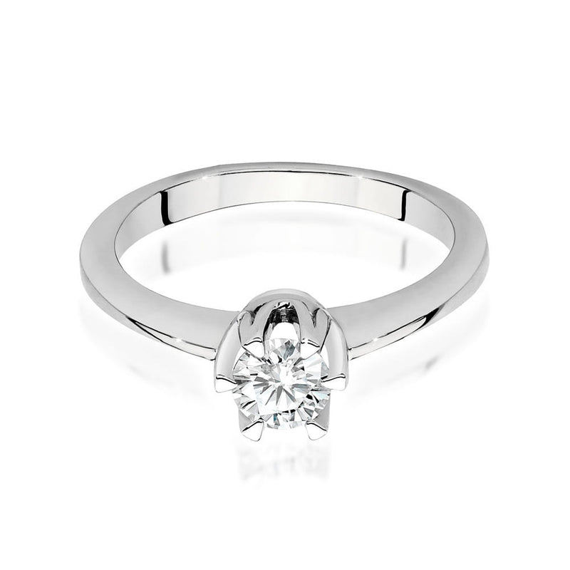 Inel Aur 14K cu Diamant Natural 0.40 ct, imaginea 5 din 9