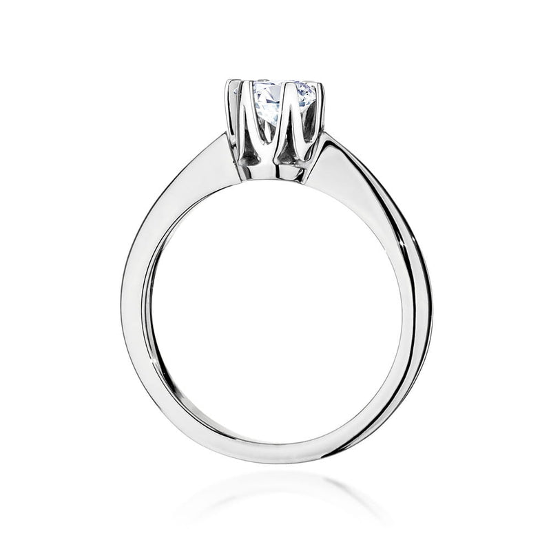 Inel Aur 14K cu Diamant Natural 0.40 ct, imaginea 6 din 9