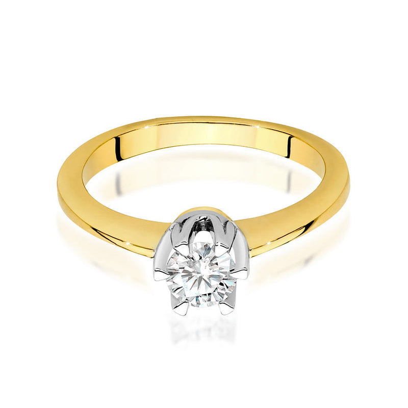 Inel Aur 14K cu Diamant Natural 0.50 ct, imaginea 2 din 8