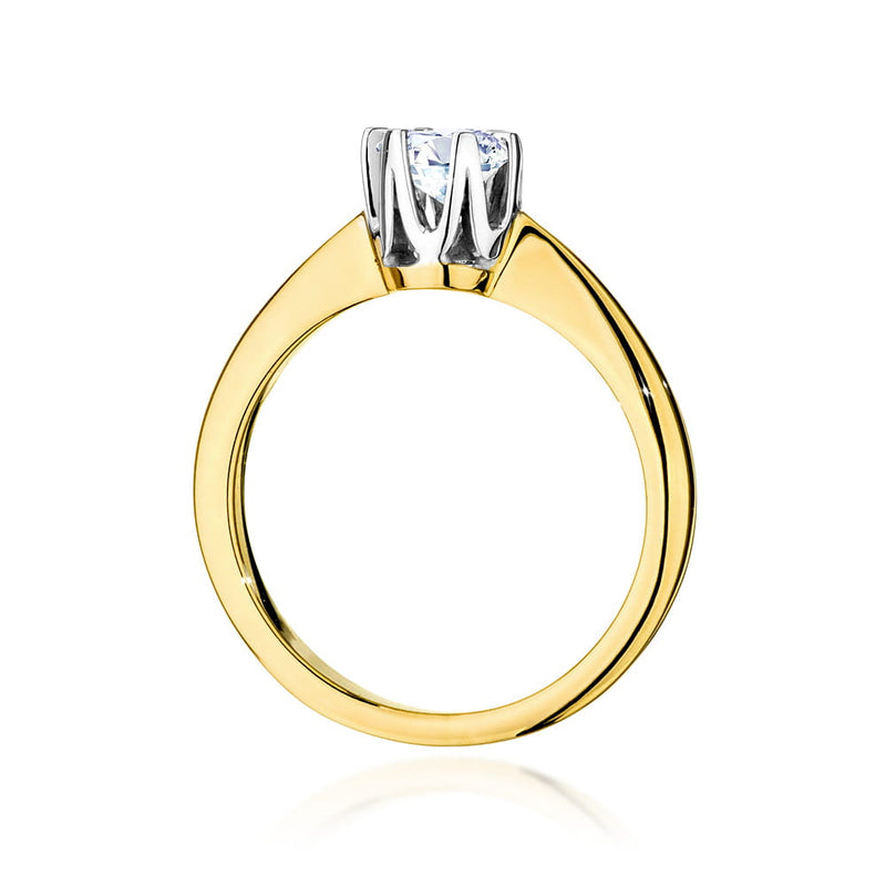 Inel Aur 14K cu Diamant Natural 0.50 ct, imaginea 3 din 8