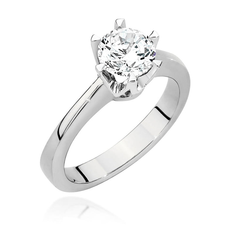 Inel Aur 14K cu Diamant Natural 1.00 ct, imaginea 4 din 9