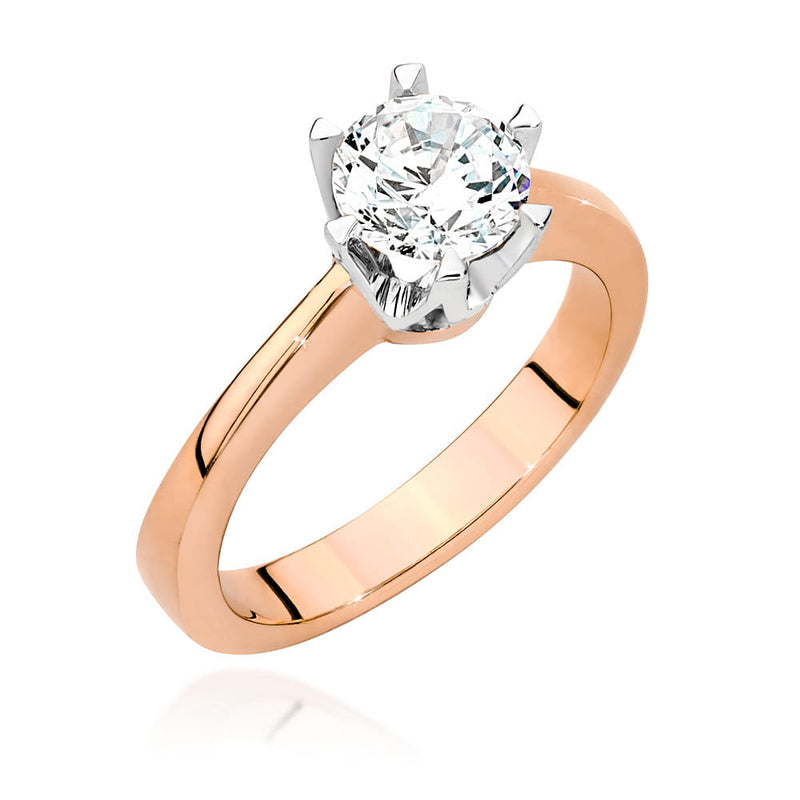 Inel Aur 14K cu Diamant Natural 1.00 ct, imaginea 7 din 9