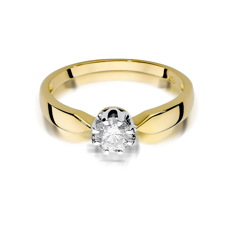 Inel Aur 14K cu Diamant Natural 0.70 ct, imaginea 2 din 5
