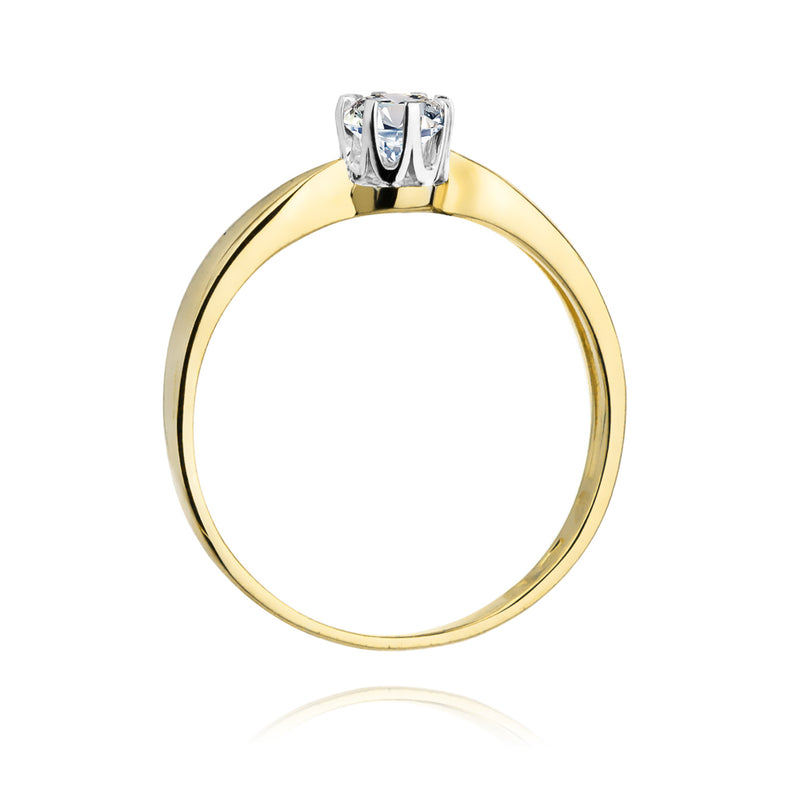 Inel Aur 14K cu Diamant Natural 0.70 ct, imaginea 3 din 5