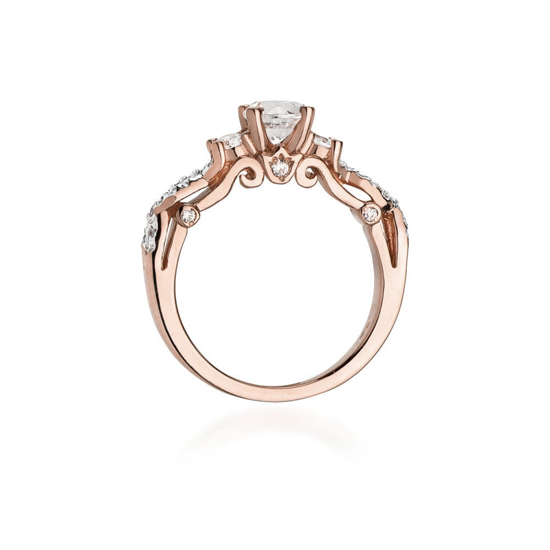 Inel Aur 14K cu Diamante Naturale 0.84 ct, imaginea 10 din 10