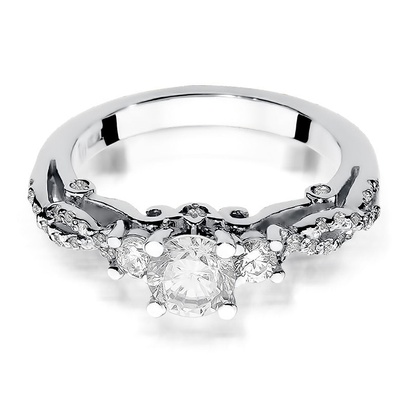 Inel Aur 14K cu Diamante Naturale 1.04 ct, imaginea 8 din 9