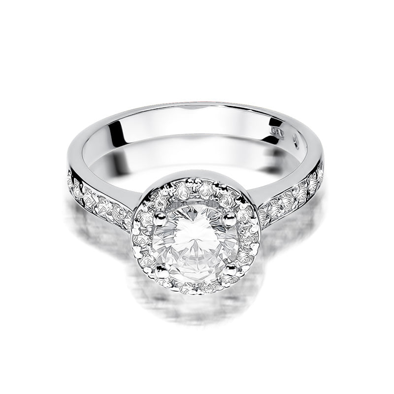 Inel Aur 14K cu Diamante de Laborator 1.38 ct, imaginea 5 din 7