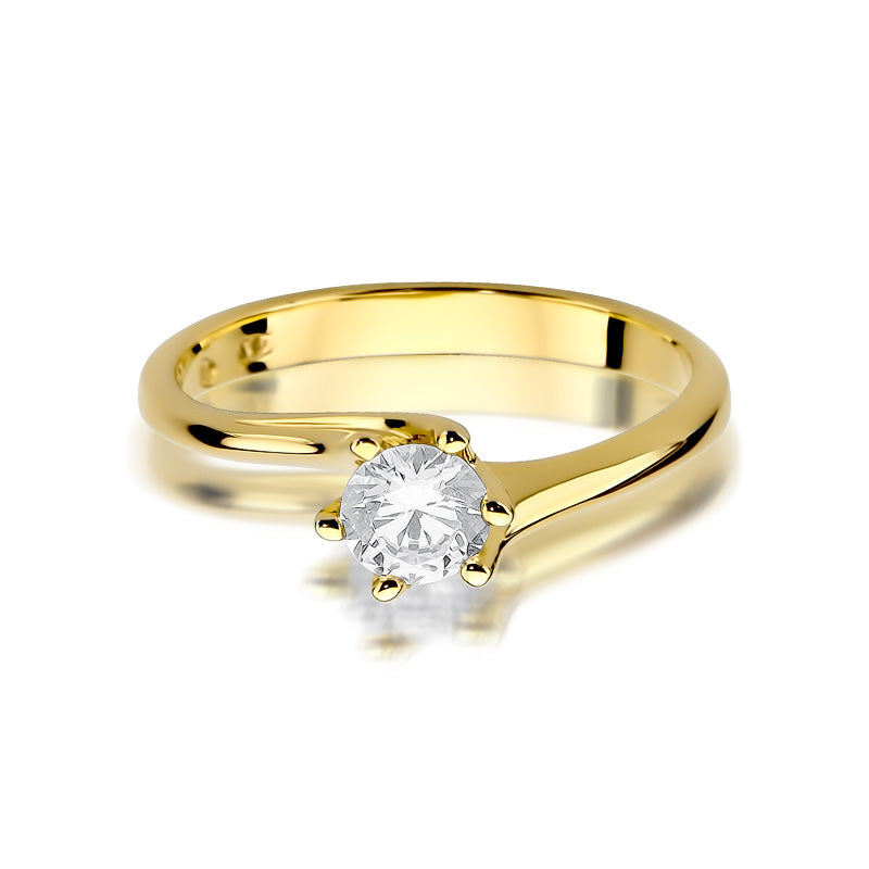 Inel Aur 14K cu Diamant Natural 0.50 ct, imaginea 2 din 12