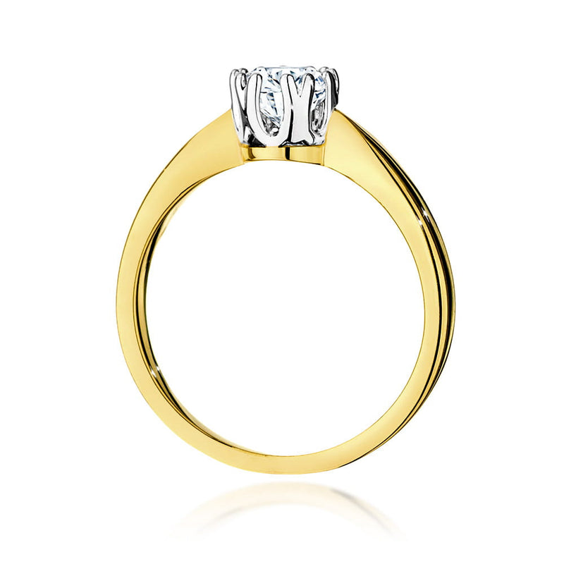 Inel Aur 14K cu Diamant Natural 0.50 ct, imaginea 3 din 9