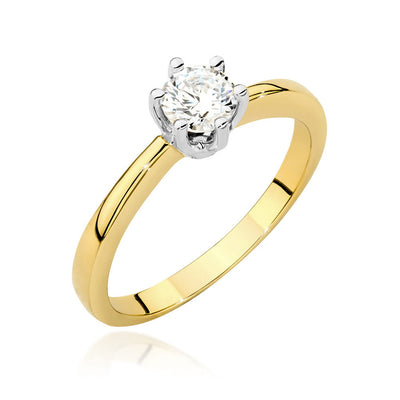 Inel Aur 14K cu Diamant Natural 0.40 ct