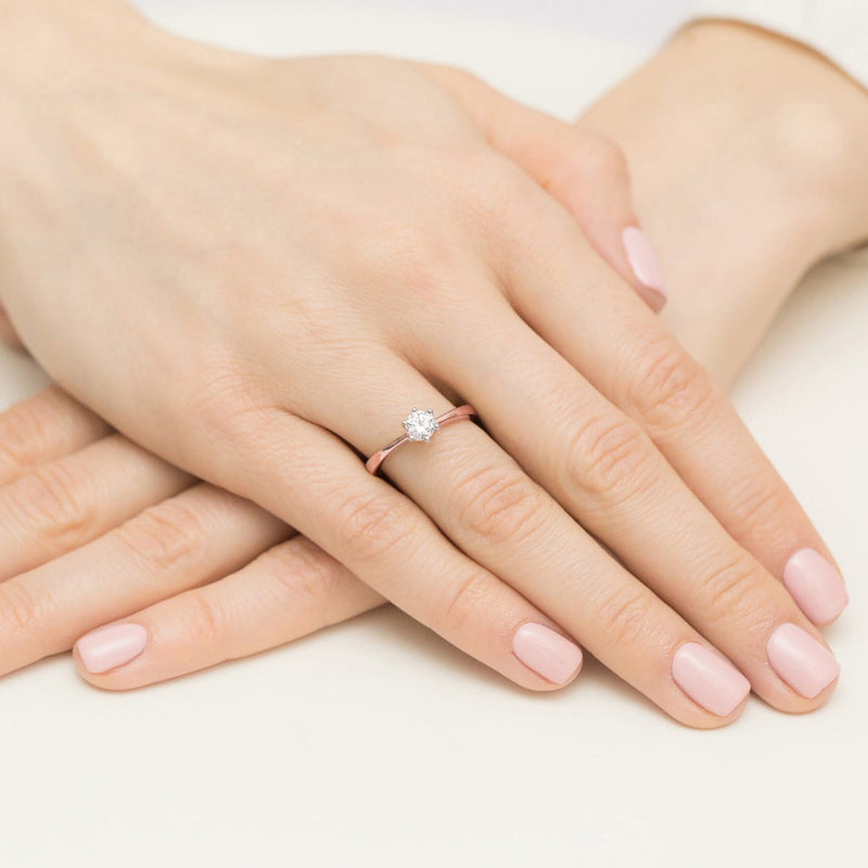 Inel Aur 14K cu Diamant Natural 0.40 ct, imaginea 12 din 12