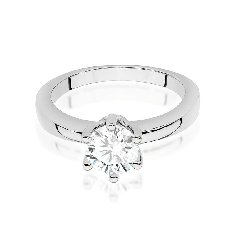 Inel Aur 14K cu Diamant Natural 0.70 ct, imaginea 6 din 12