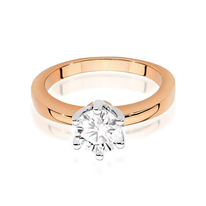 Inel Aur 14K cu Diamant Natural 0.70 ct, imaginea 10 din 12