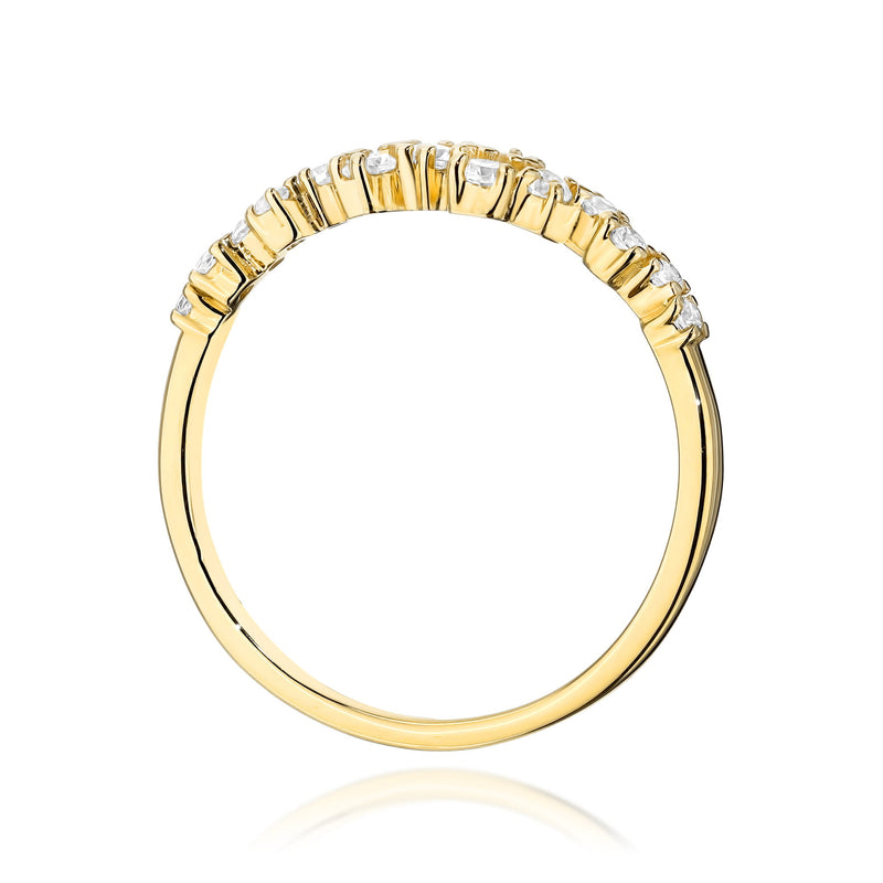 Inel Aur 14K cu Diamante Naturale 0.33 ct, imaginea 3 din 10
