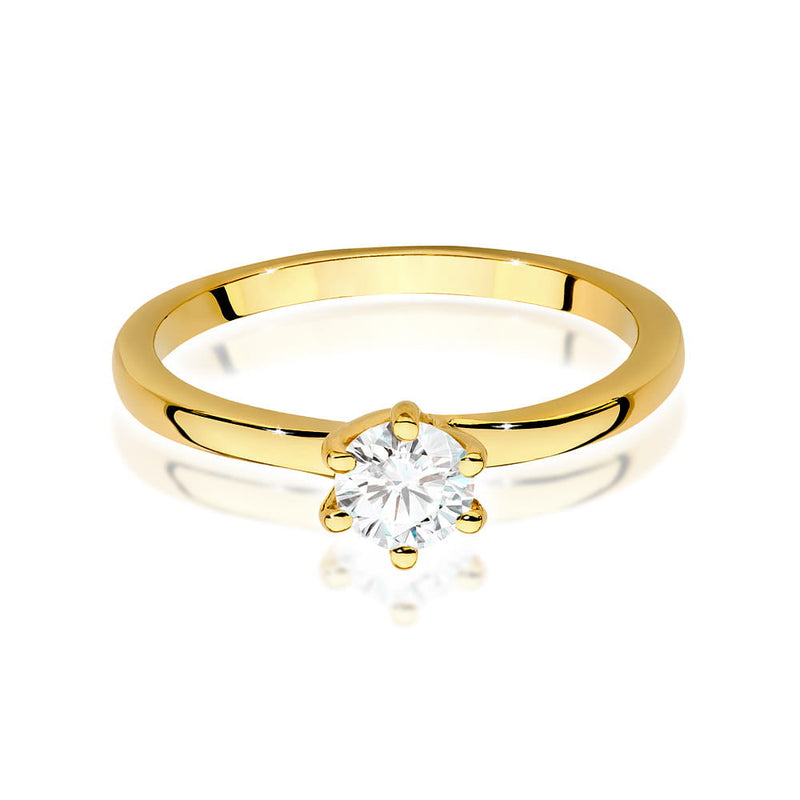 Inel Aur 14K cu Diamant Natural 0.50 ct, imaginea 2 din 9