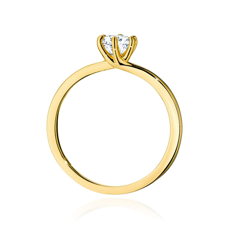 Inel Aur 14K cu Diamant Natural 0.50 ct, imaginea 3 din 9