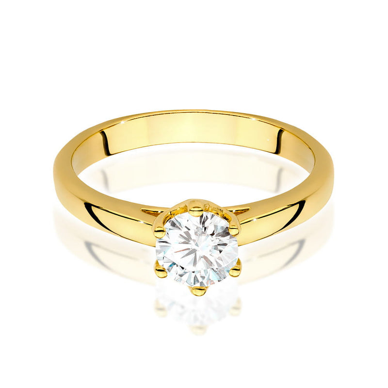 Inel Aur 14K cu Diamant Natural 0.50 ct, imaginea 2 din 9