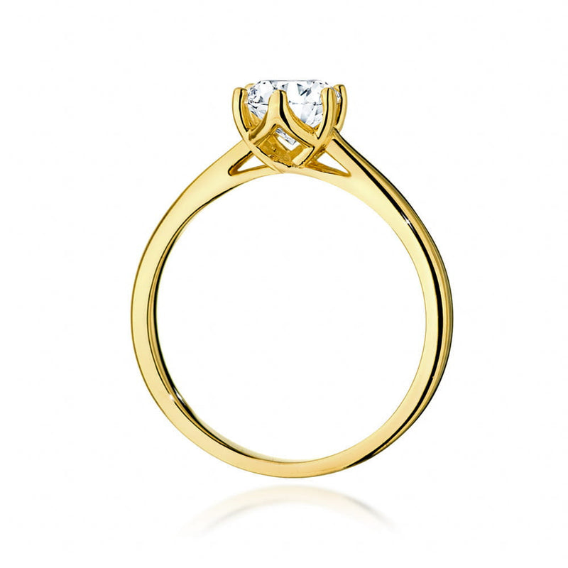 Inel Aur 14K cu Diamant Natural 0.50 ct, imaginea 3 din 9