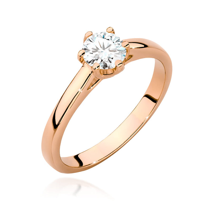 Inel Aur 14K cu Diamant Natural 0.50 ct, imaginea 7 din 9