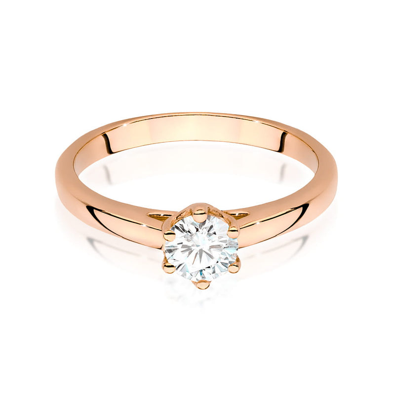 Inel Aur 14K cu Diamant Natural 0.50 ct, imaginea 8 din 9