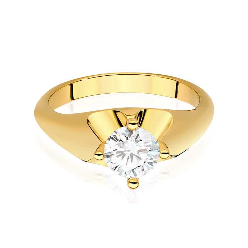 Inel Aur 14K cu Diamant Natural 0.50 ct, imaginea 2 din 9