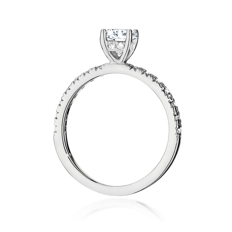 Inel Aur 14K cu Diamante Naturale 0.74 ct, imaginea 6 din 9