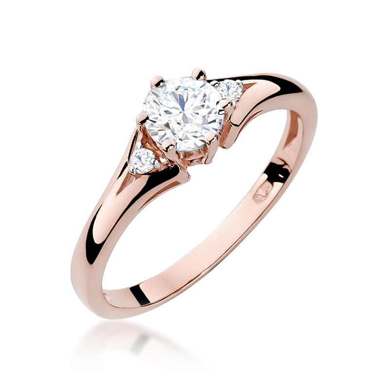 Inel Aur 14K cu White Sapphire 0.60 ct si Diamante Naturale 0.03 ct, imaginea 8 din 11