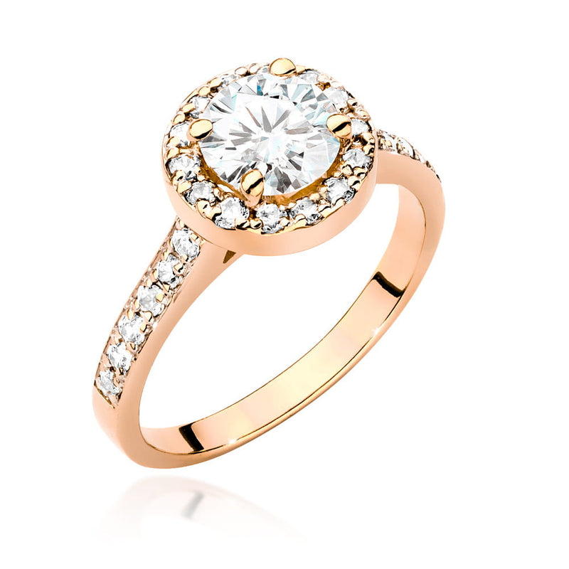 Inel Aur 14K cu Diamante Naturale 1.08 ct, imaginea 7 din 9