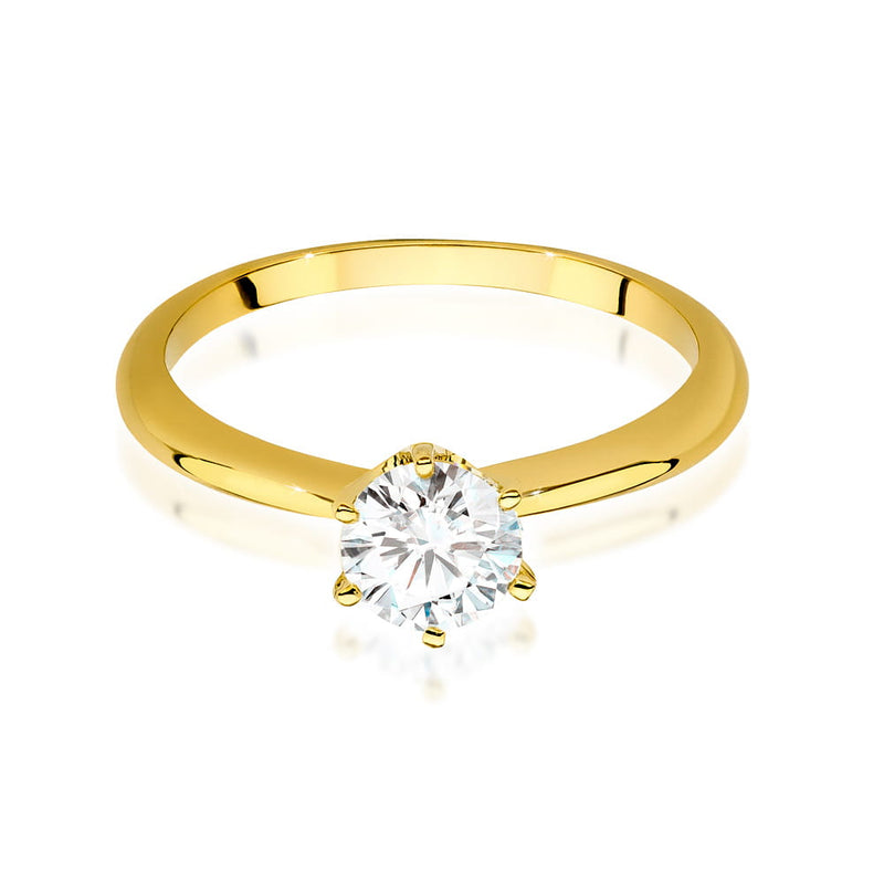 Inel Aur 14K cu Diamant Natural 1.00 ct, imaginea 5 din 9