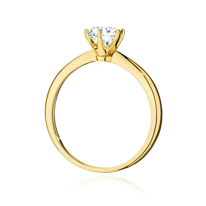 Inel Aur 14K cu Diamant Natural 1.00 ct, imaginea 6 din 9