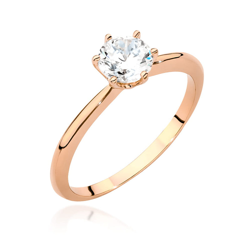 Inel Aur 14K cu Diamant Natural 1.00 ct, imaginea 7 din 9