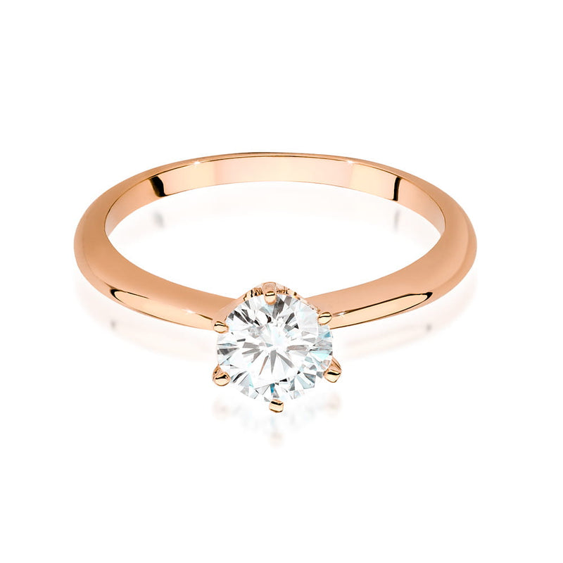 Inel Aur 14K cu Diamant Natural 1.00 ct, imaginea 8 din 9