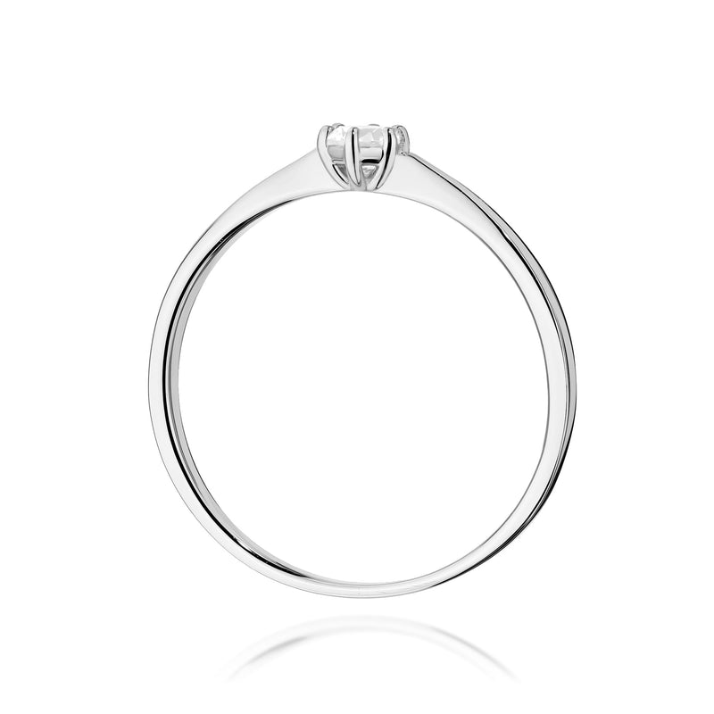 Inel Aur 14K cu Diamant Natural 0.15 ct, imaginea 7 din 11