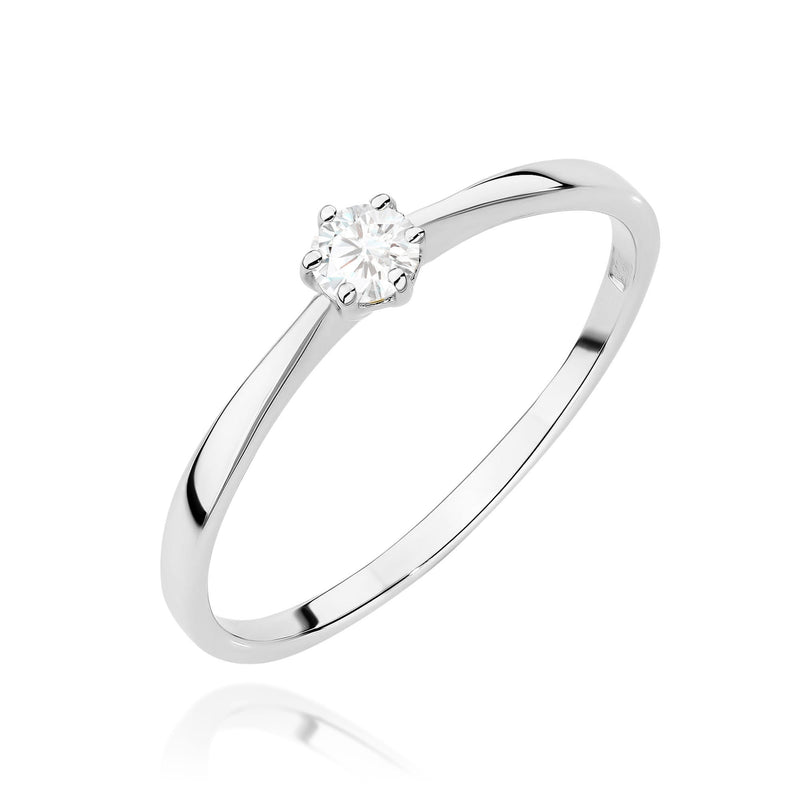 Inel Aur 14K cu Diamant Natural 0.20 ct, imaginea 5 din 11
