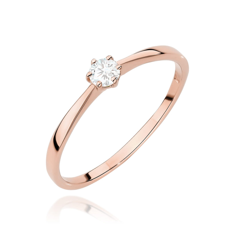 Inel Aur 14K cu Diamant Natural 0.20 ct, imaginea 9 din 11