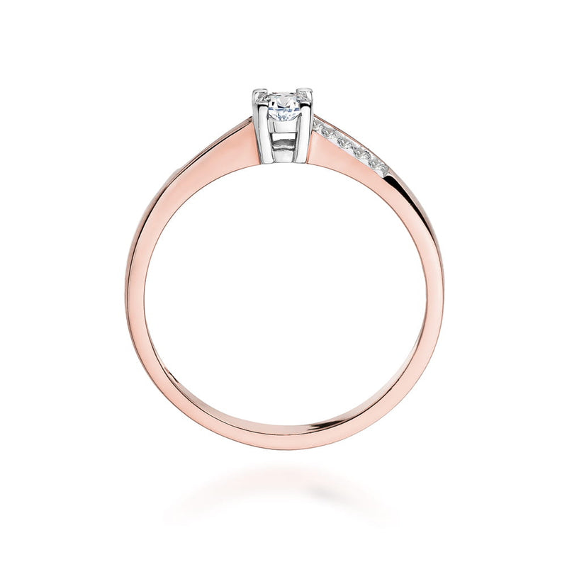 Inel Aur 14K cu Diamante Naturale 0.19 ct, imaginea 11 din 12