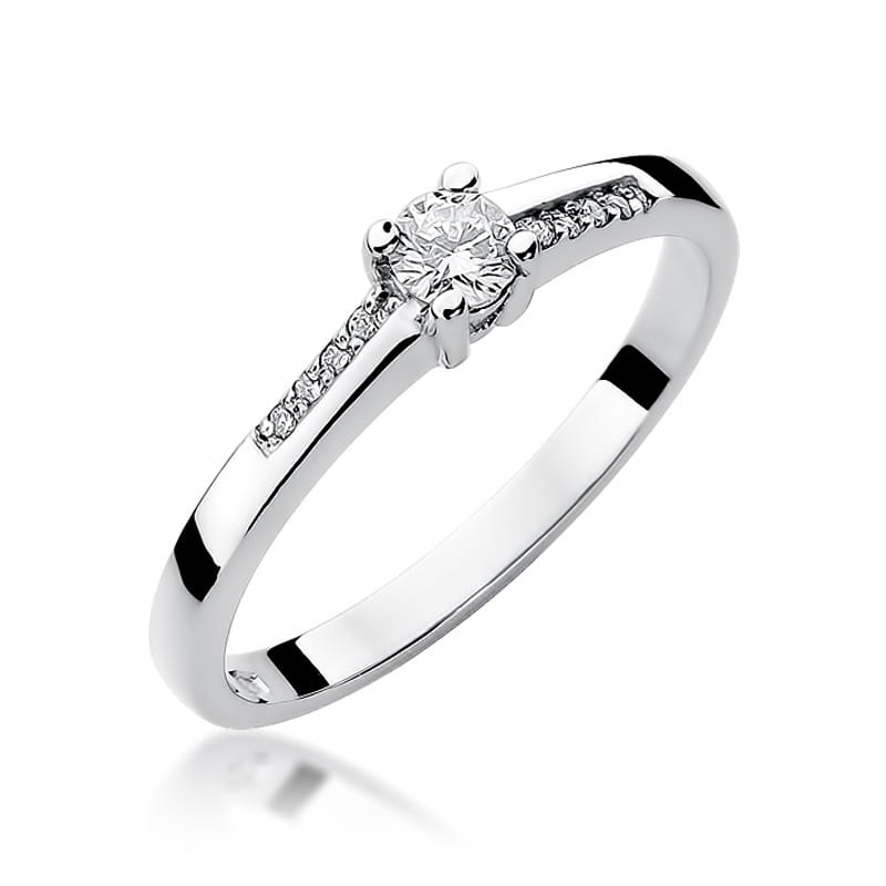 Inel Aur 14K cu Diamante Naturale 0.19 ct, imaginea 5 din 12