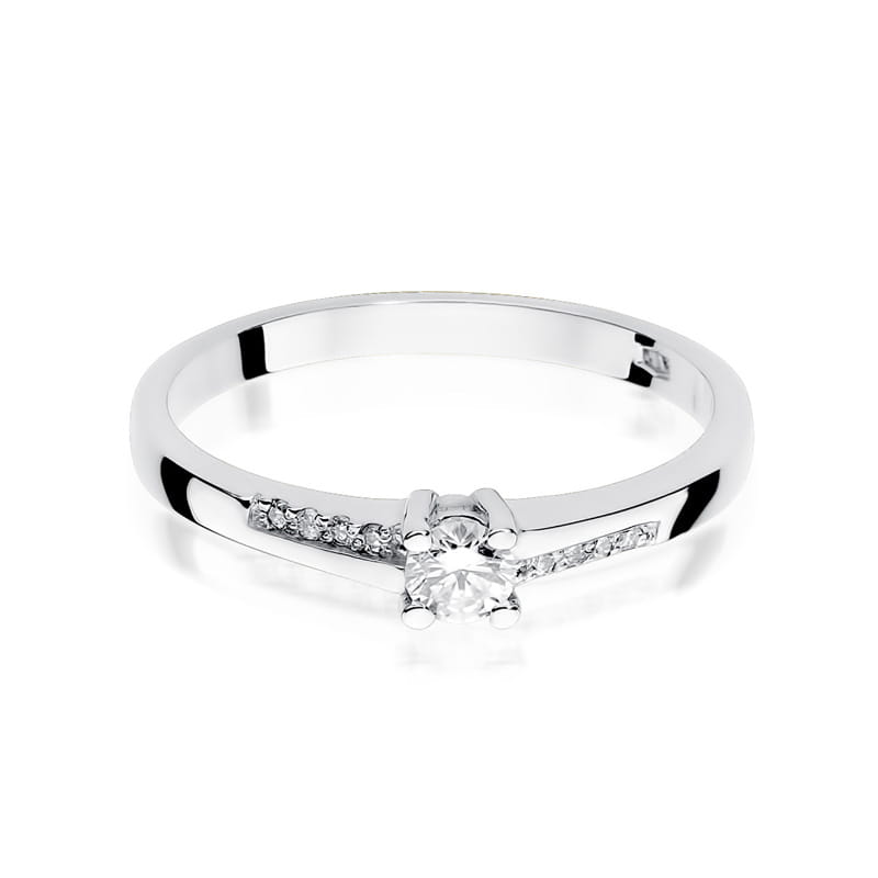 Inel Aur 14K cu Diamante Naturale 0.19 ct, imaginea 6 din 12