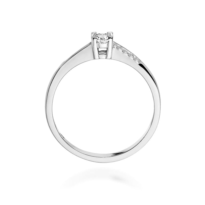Inel Aur 14K cu Diamante Naturale 0.19 ct, imaginea 7 din 12