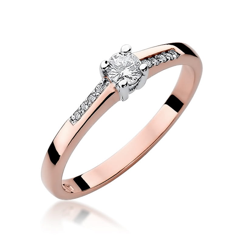 Inel Aur 14K cu Diamante Naturale 0.19 ct, imaginea 9 din 12