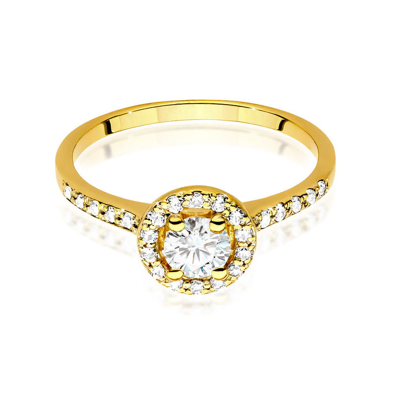 Inel Aur 14K cu Diamante Naturale 0.64 ct, imaginea 2 din 9