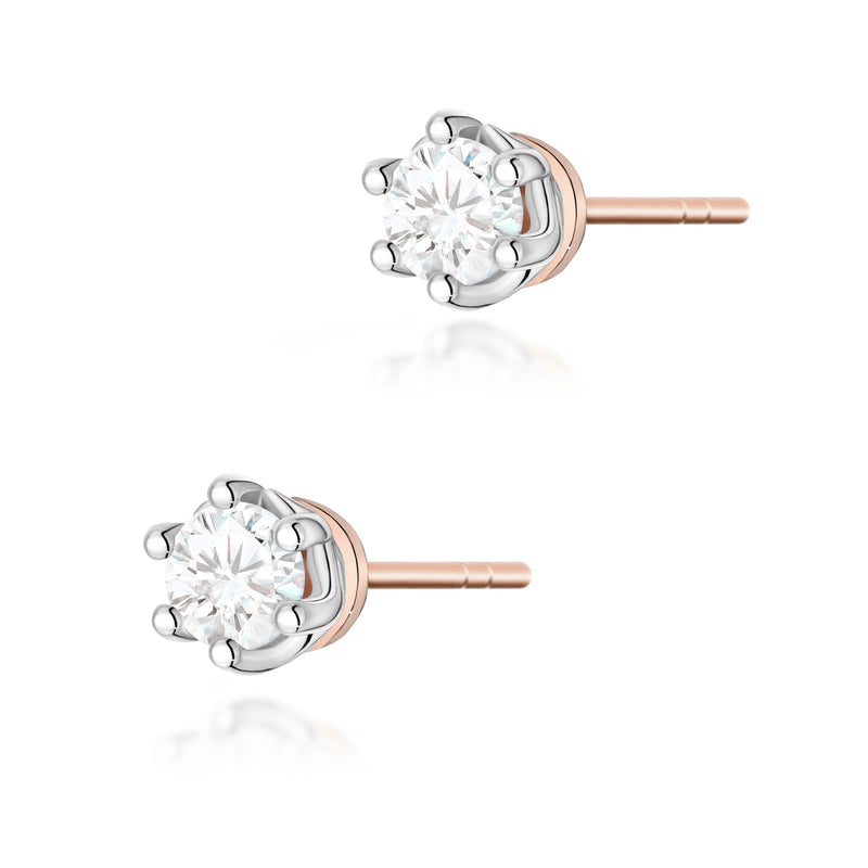 Cercei Aur 14K cu Diamant Natural 0.40 ct, imaginea 7 din 9