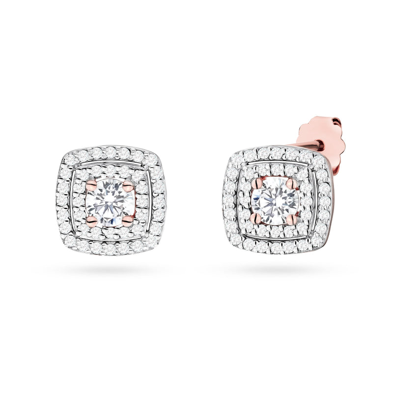 Cercei Aur 14K cu Diamante de Laborator 0.70 ct, imaginea 4 din 4